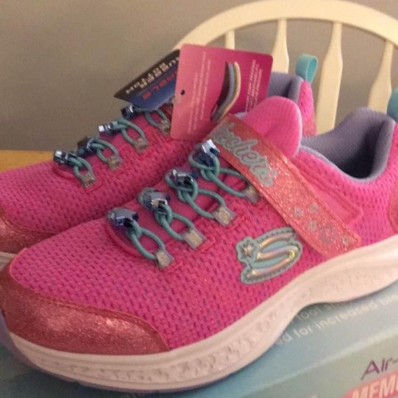 BRAND NEW girl skechers star speeder jewel kicks Velcro shoes size 3Y - Picture 5 of 8